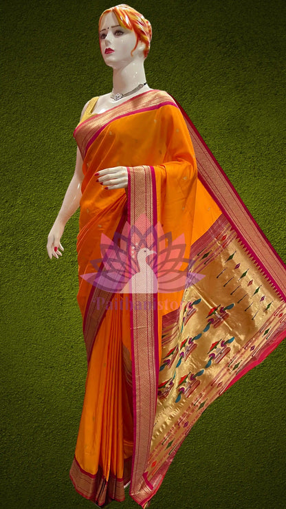 Semi Silk Yeola Paithani Saree