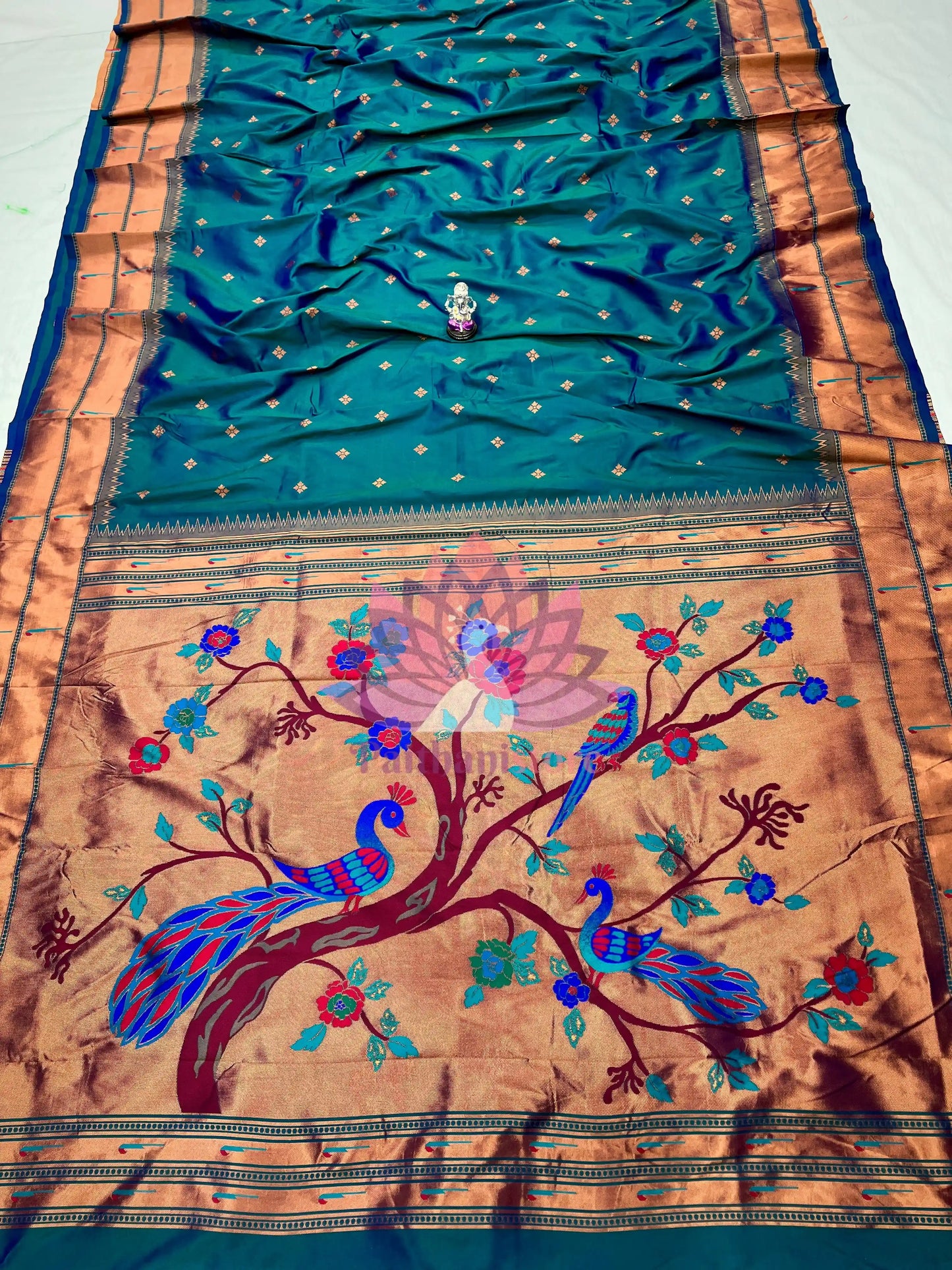 Double Muniya Paithani Silk Saree