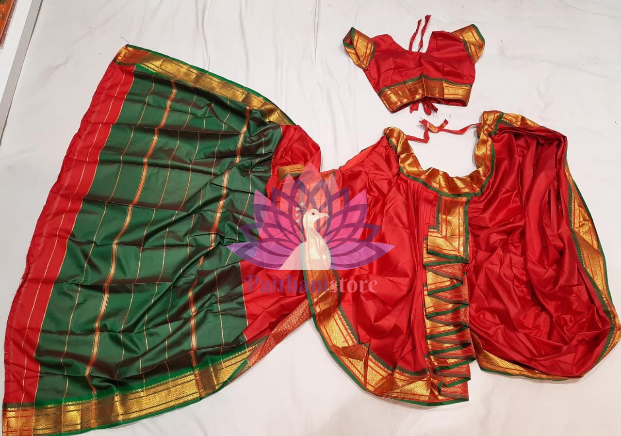 Readymade Semi-Silk Saree for Gauri Ganapati 2024