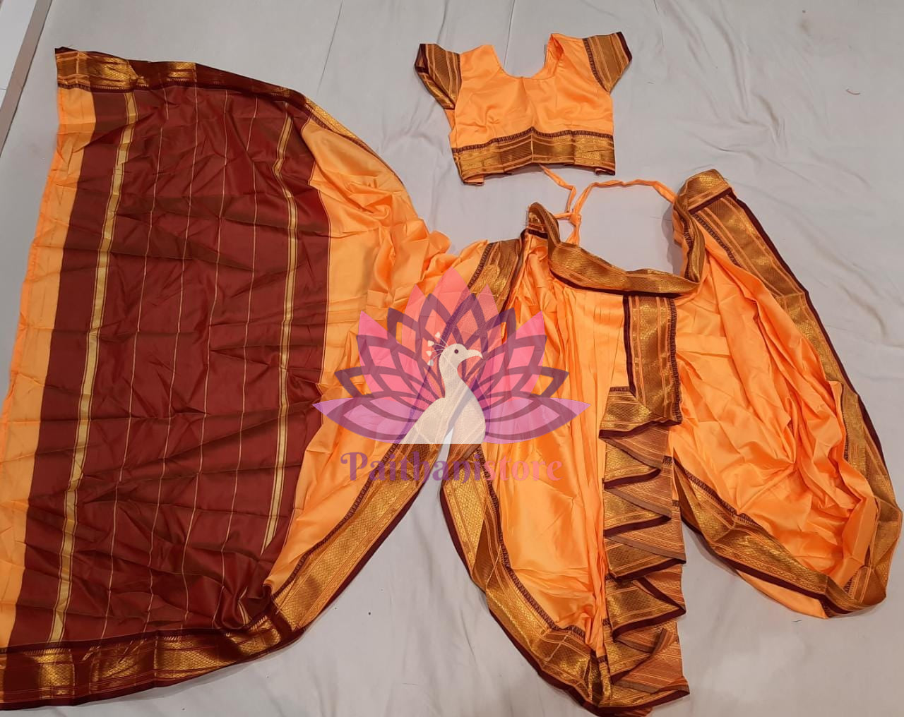 Readymade Semi-Silk Saree for Gauri Ganapati 2024