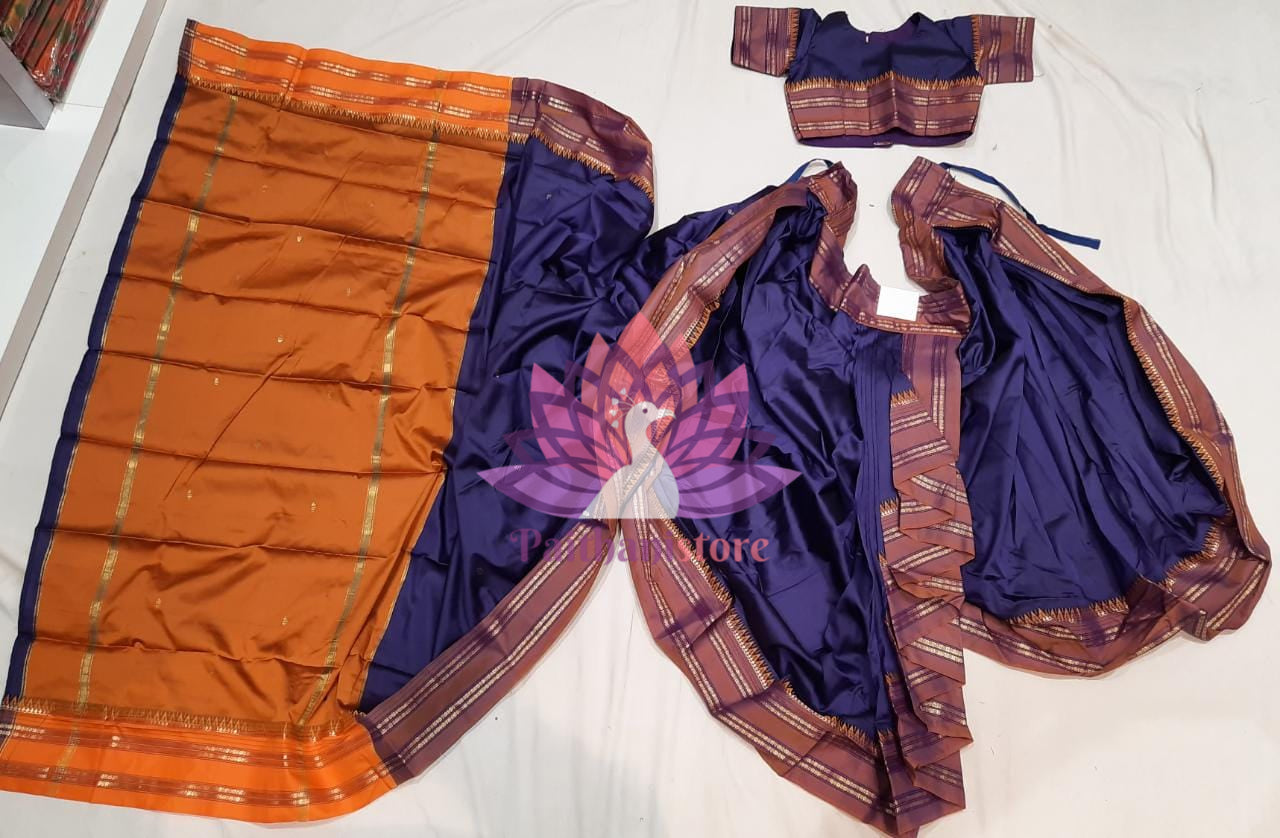 Readymade Semi-Silk Saree for Gauri Ganapati 2024