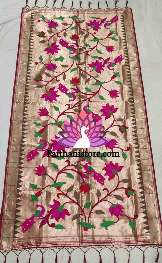 Elegant Muniya Border Paithani Dupatta