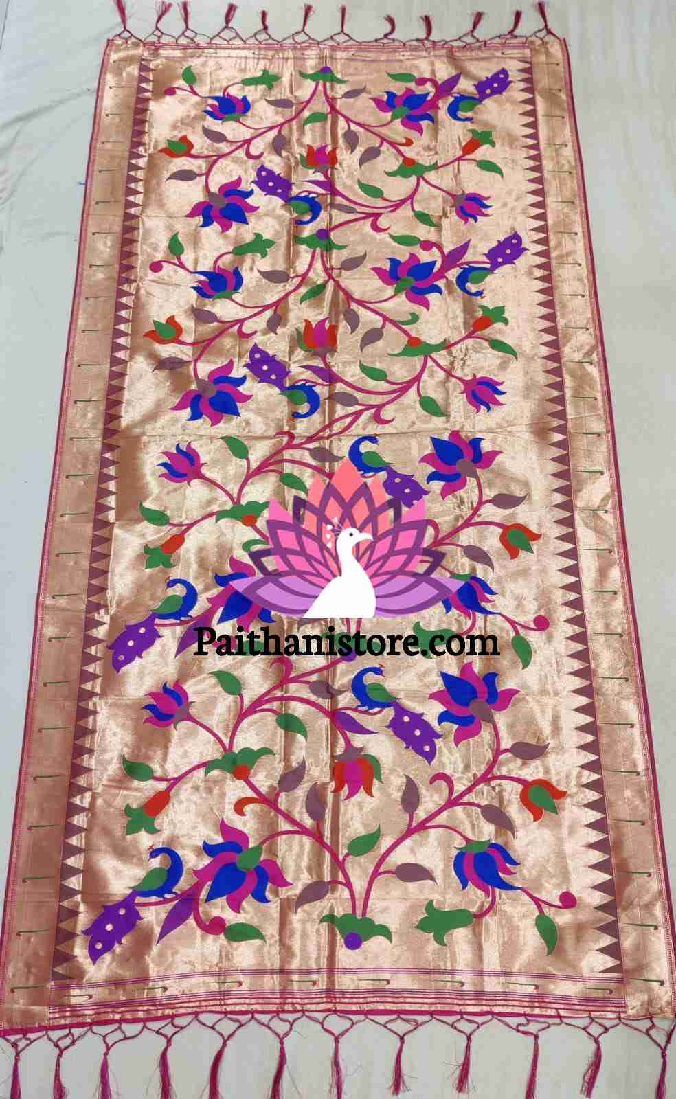 Handwoven Muniya Border Dupatta