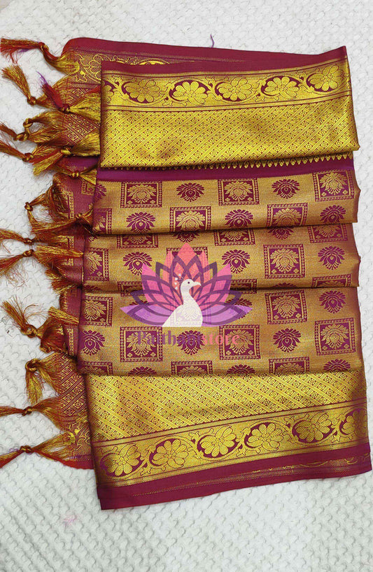 Reddish brown shela for bride