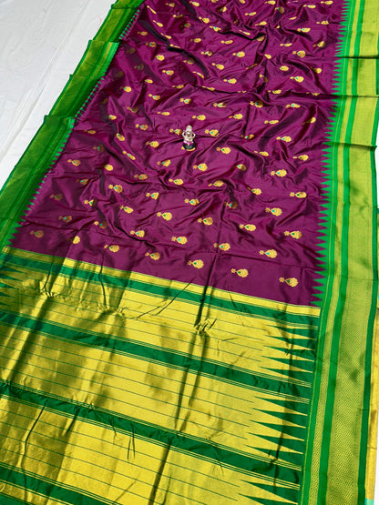 Irkal Paithani Semi Silk Saree