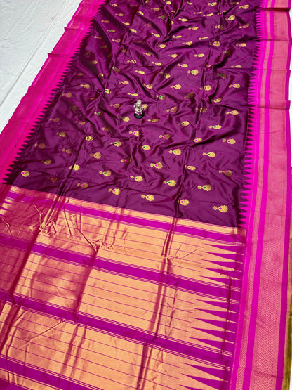 Irkal Paithani Semi Silk Saree
