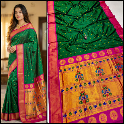 Maharani Pallu Kalanjali Paithani Saree