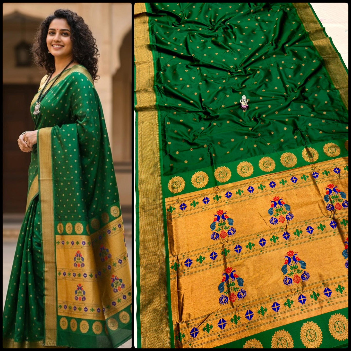 Maharani Pallu Kalanjali Paithani Saree