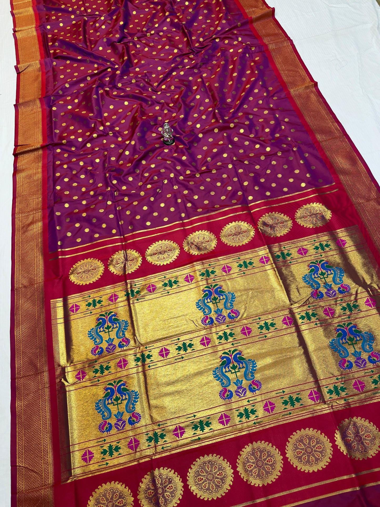 Maharani Pallu Kalanjali Paithani Saree
