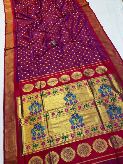 Maharani Pallu Kalanjali Paithani Saree