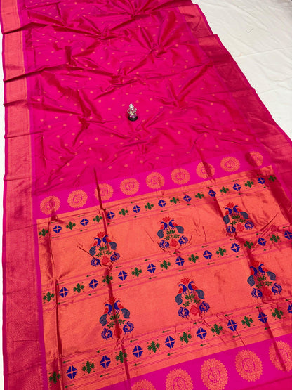Maharani Pallu Kalanjali Paithani Saree