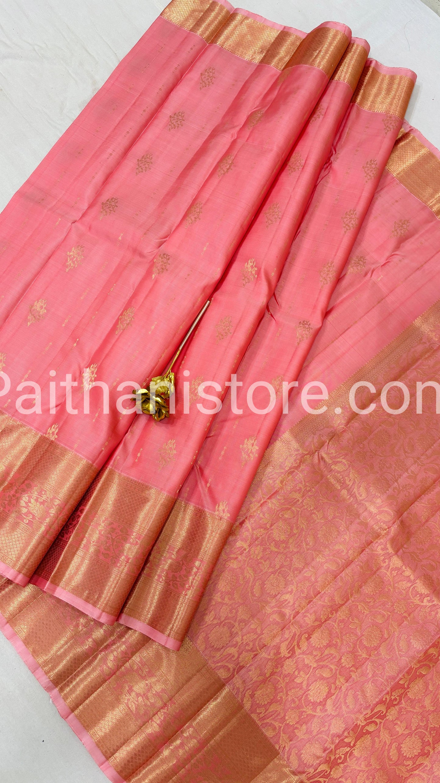 Pure Silk Kanchipuram Saree — Border Detail