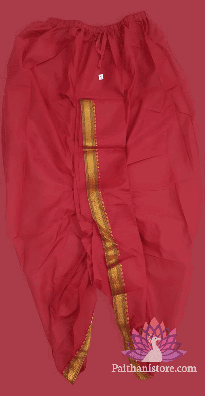 Red Men's Dhoti