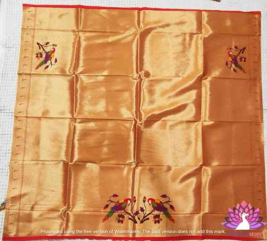 Semi Silk Paithani Designer Blouse Piece