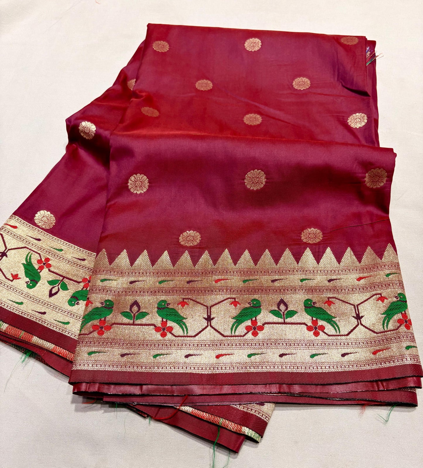 Semi Silk Saree - Diwali Special Sale — Pallu Detail