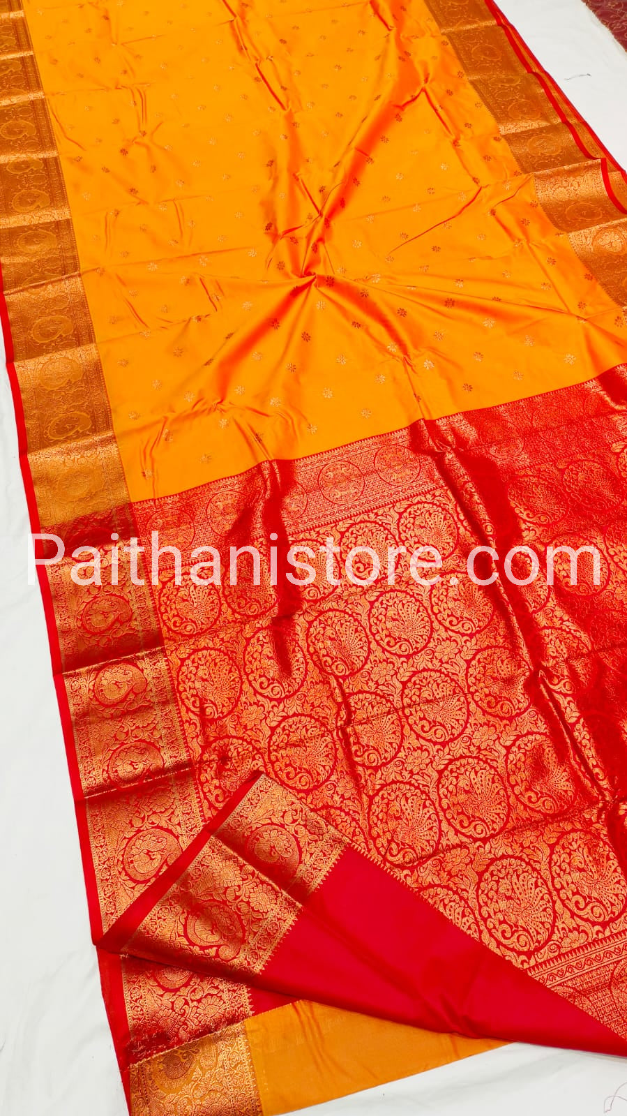 Semi Silk kanjivaram Saree — Back View