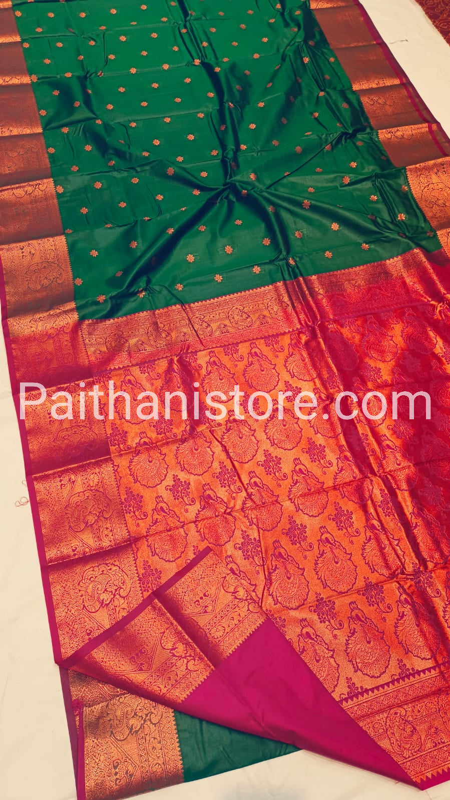 Semi Silk kanjivaram Saree — Front View