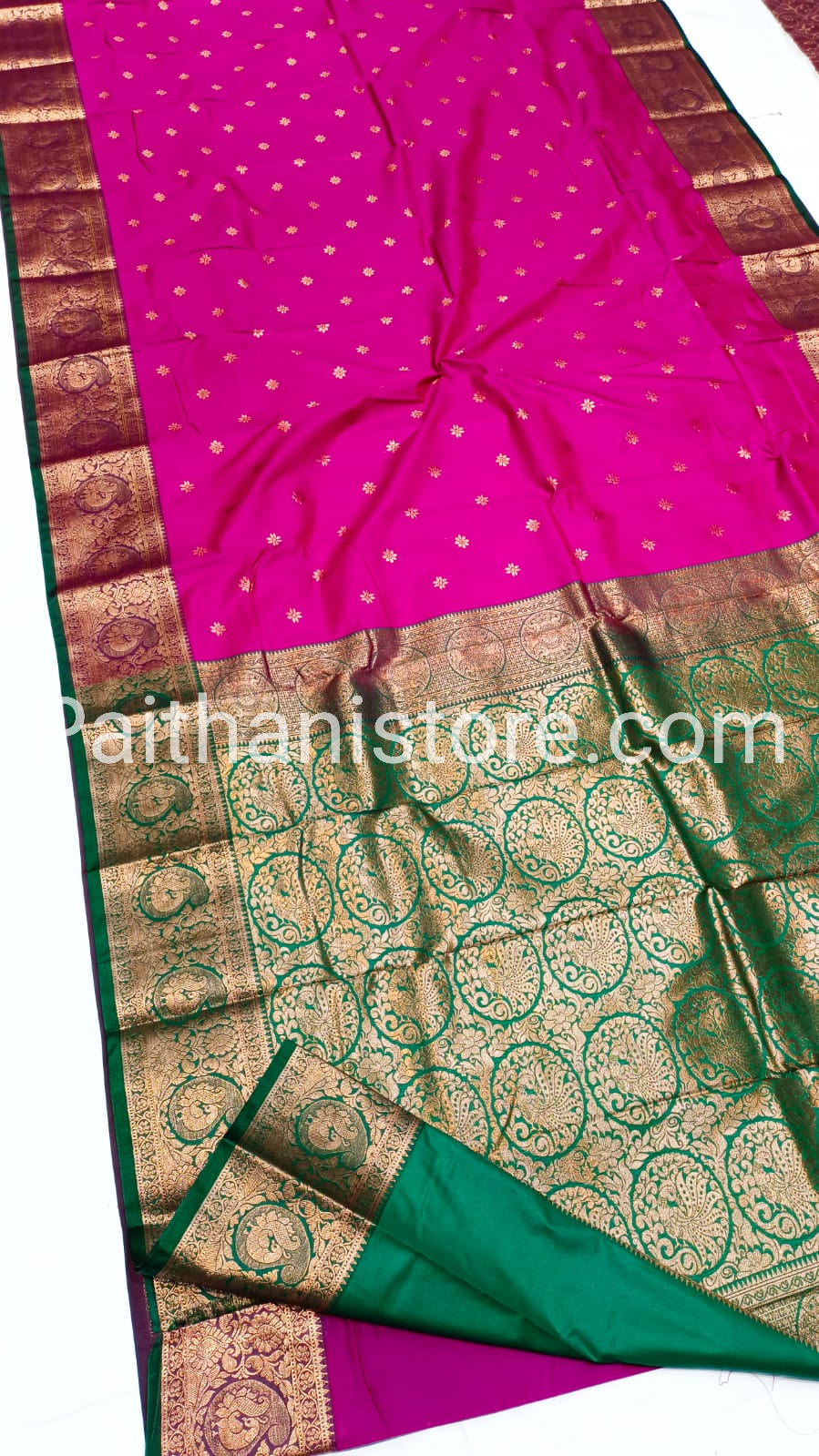 Semi Silk kanjivaram Saree — Detail Close-up