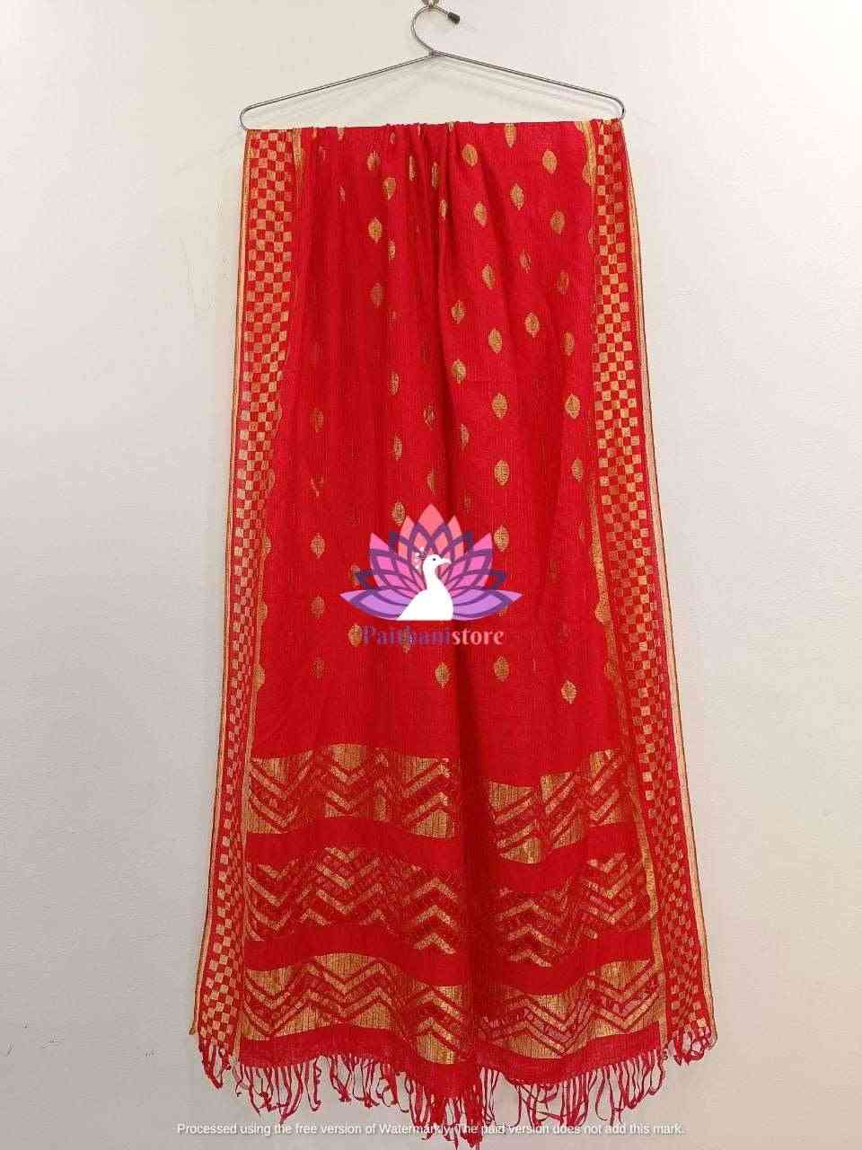 Light Weight Red Dupatta