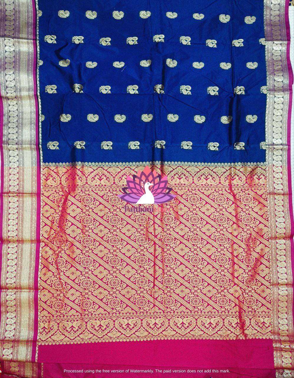 Semi Mhalsa Paithani Saree - Semi Silk Saree - Just Rs. 1999! Shop now at Paithanistore