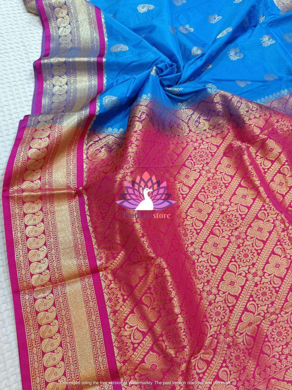 Chintamani Color Mhalsa Paithani Saree