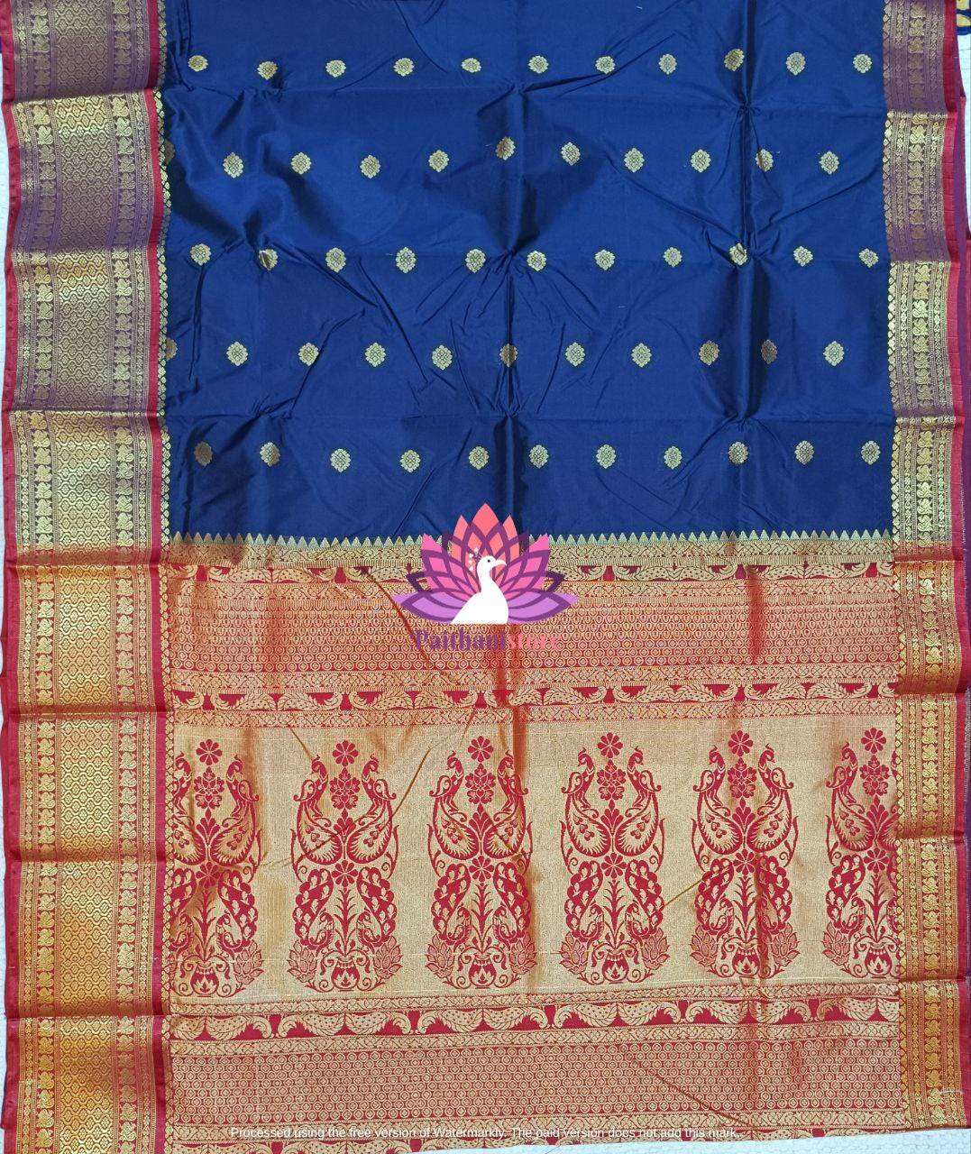 Blue Mhalsa Paithani - Paithanistore