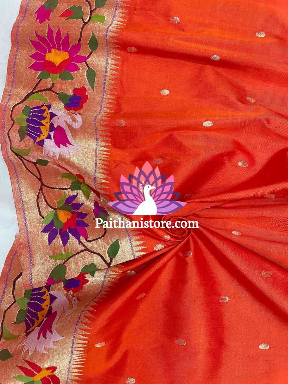 Pure Silk Brocade Paithani Saree - Exquisite Design by Paithanistore