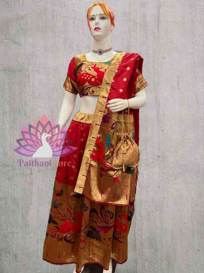 Premium Ready-to-Wear Lehenga - Fully Stitched Designer Silk Dress for Women