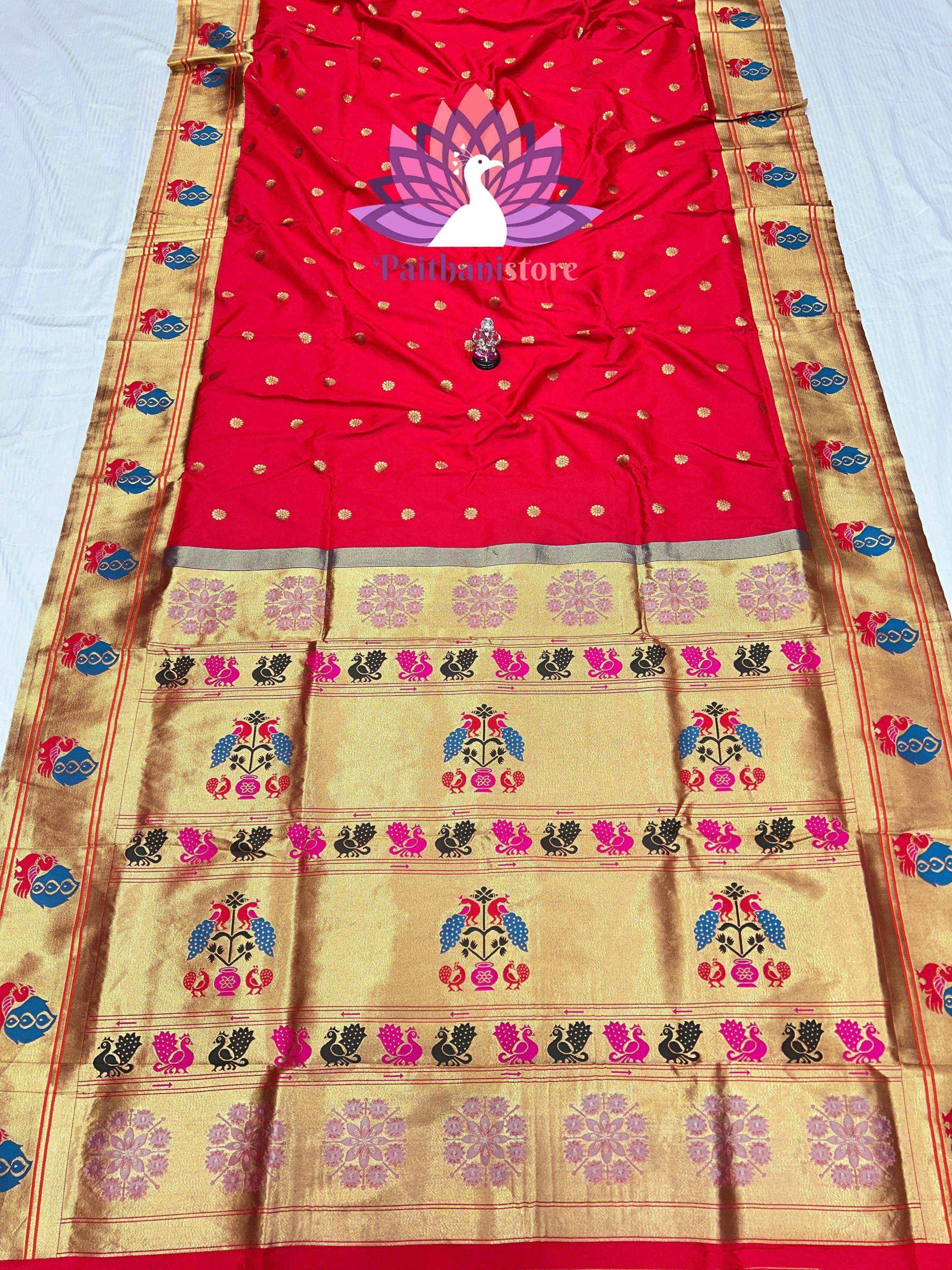 Peacock Border Paithani Saree