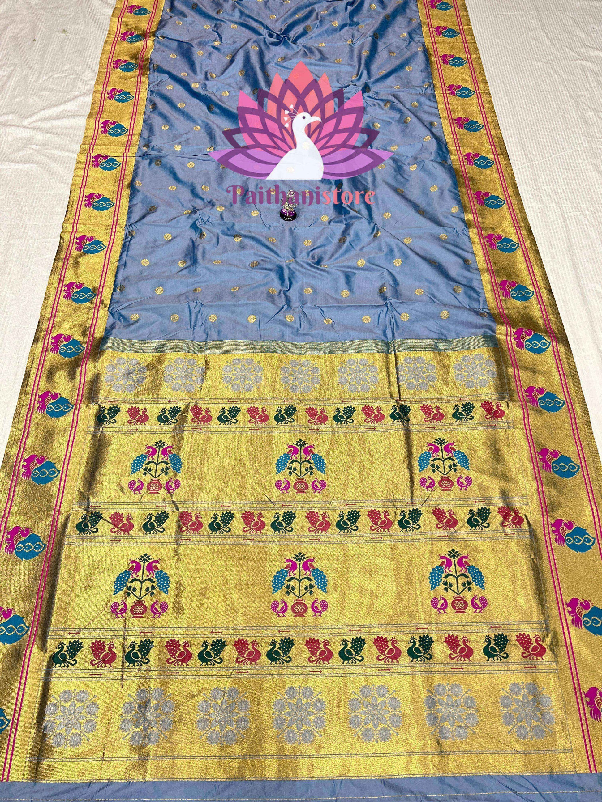 Peacock Border Paithani Saree