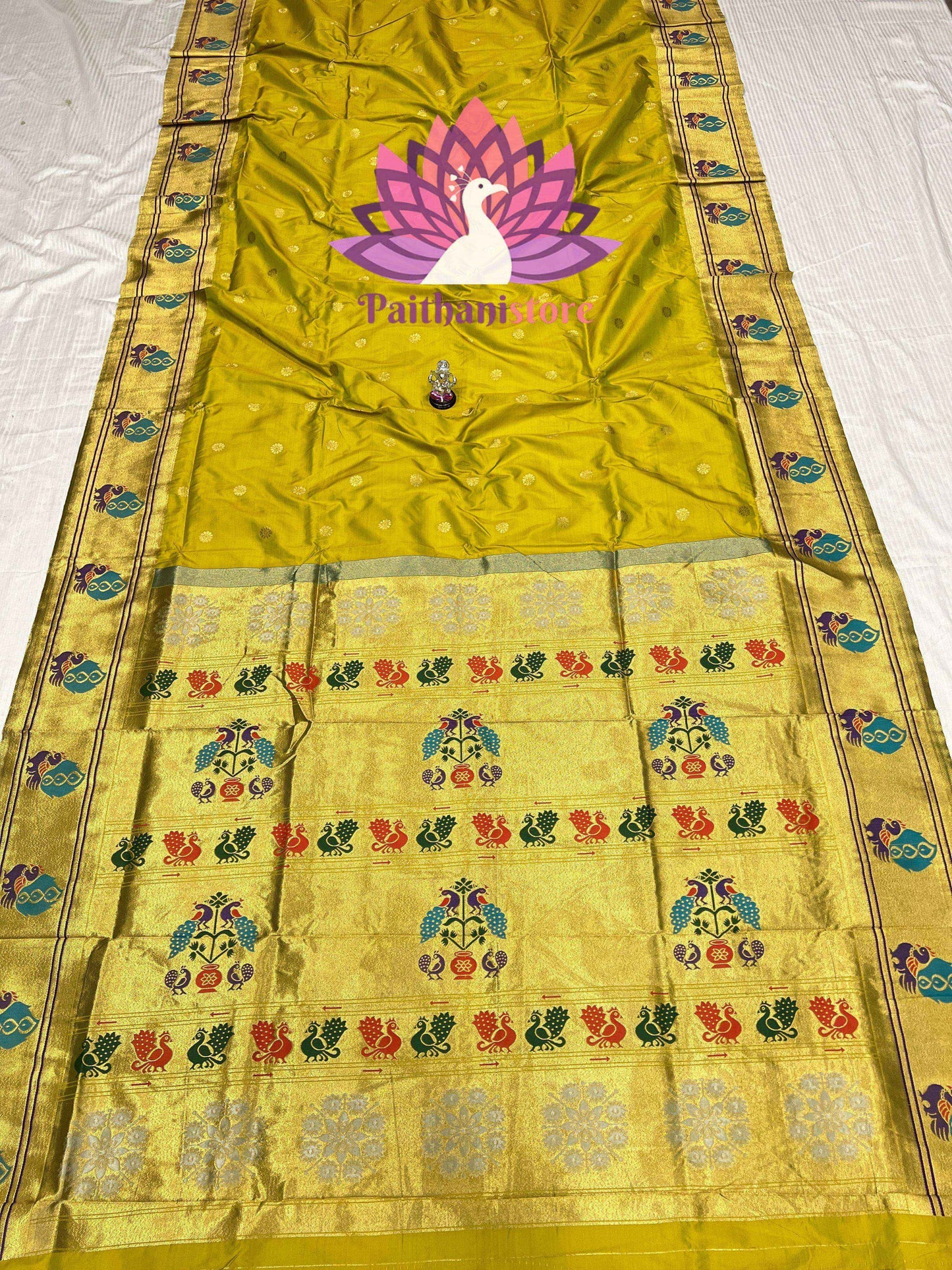 Peacock Border Paithani Saree