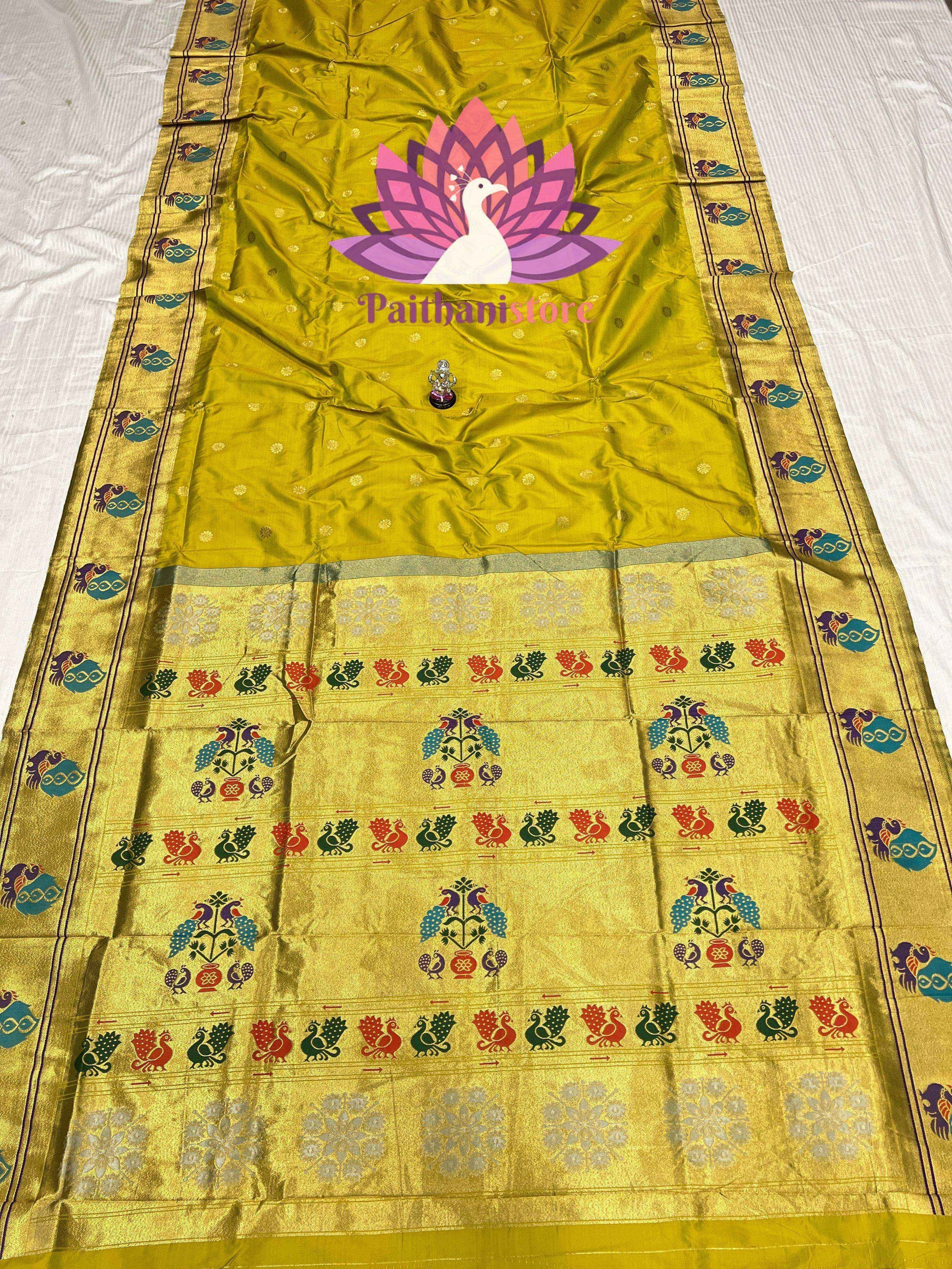 Peacock Border Paithani Saree