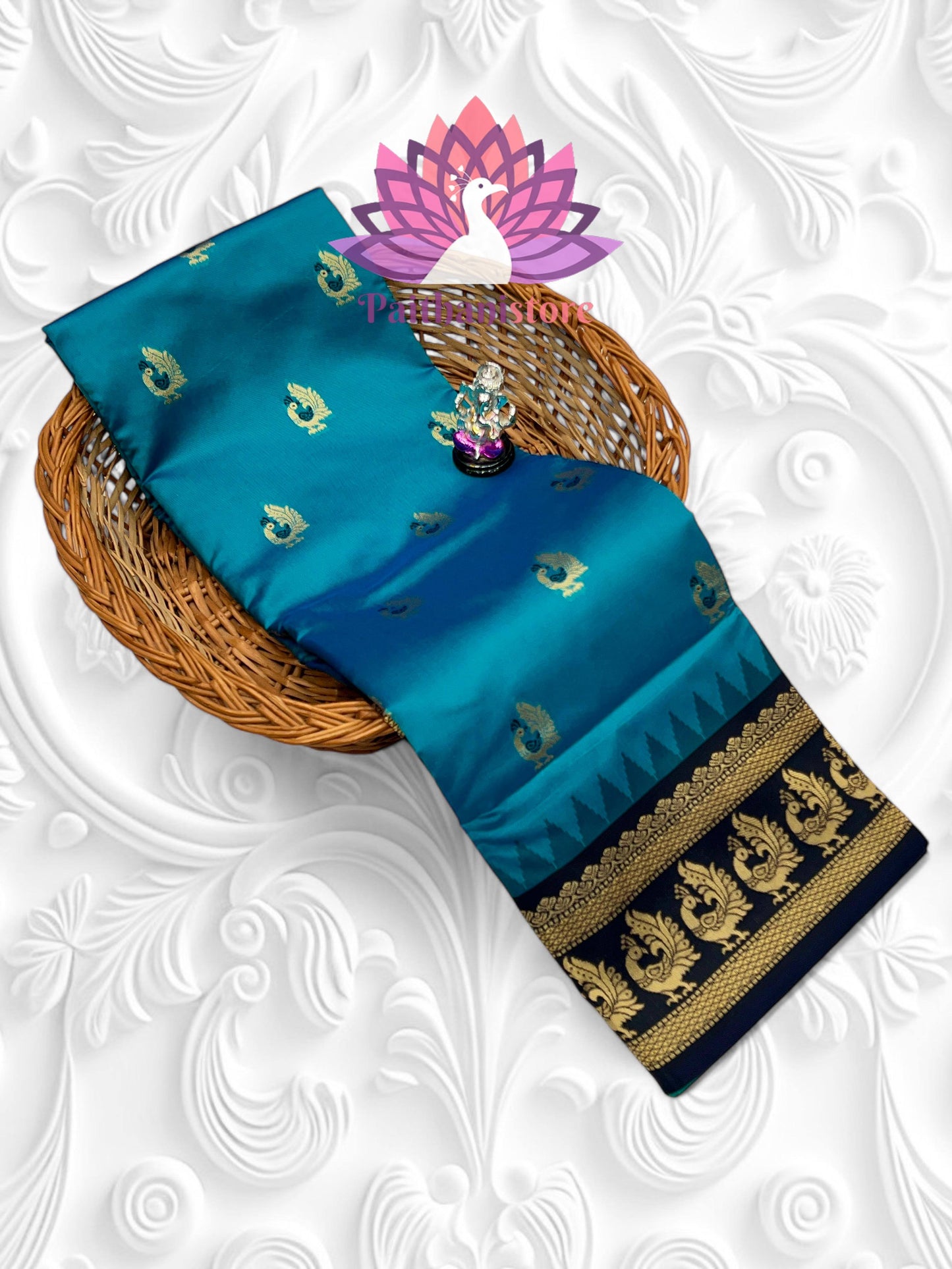 Beautiful peacock pallu Paithani saree