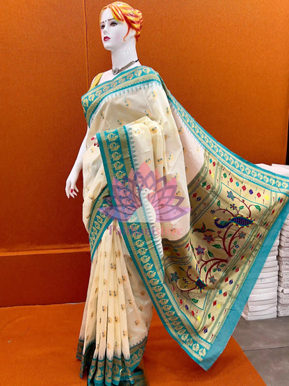 Semi Silk Gadwal Paithani Saree