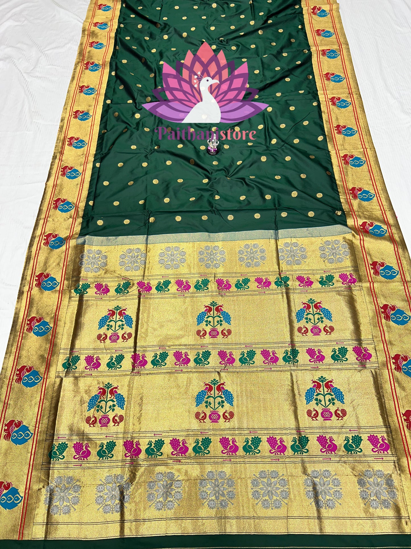 Peacock Border Paithani Saree