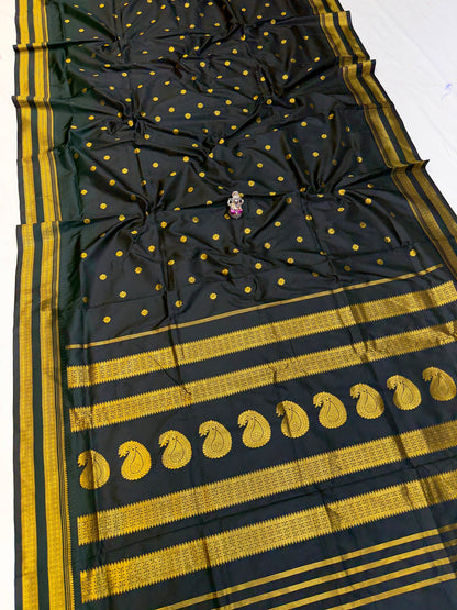 Semi-Silk Narayan Peth Paithani Saree