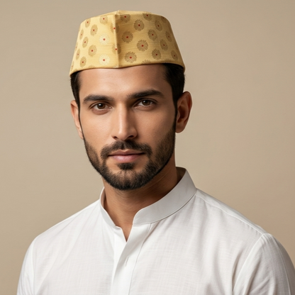 Paithani Topi 10 — Front View