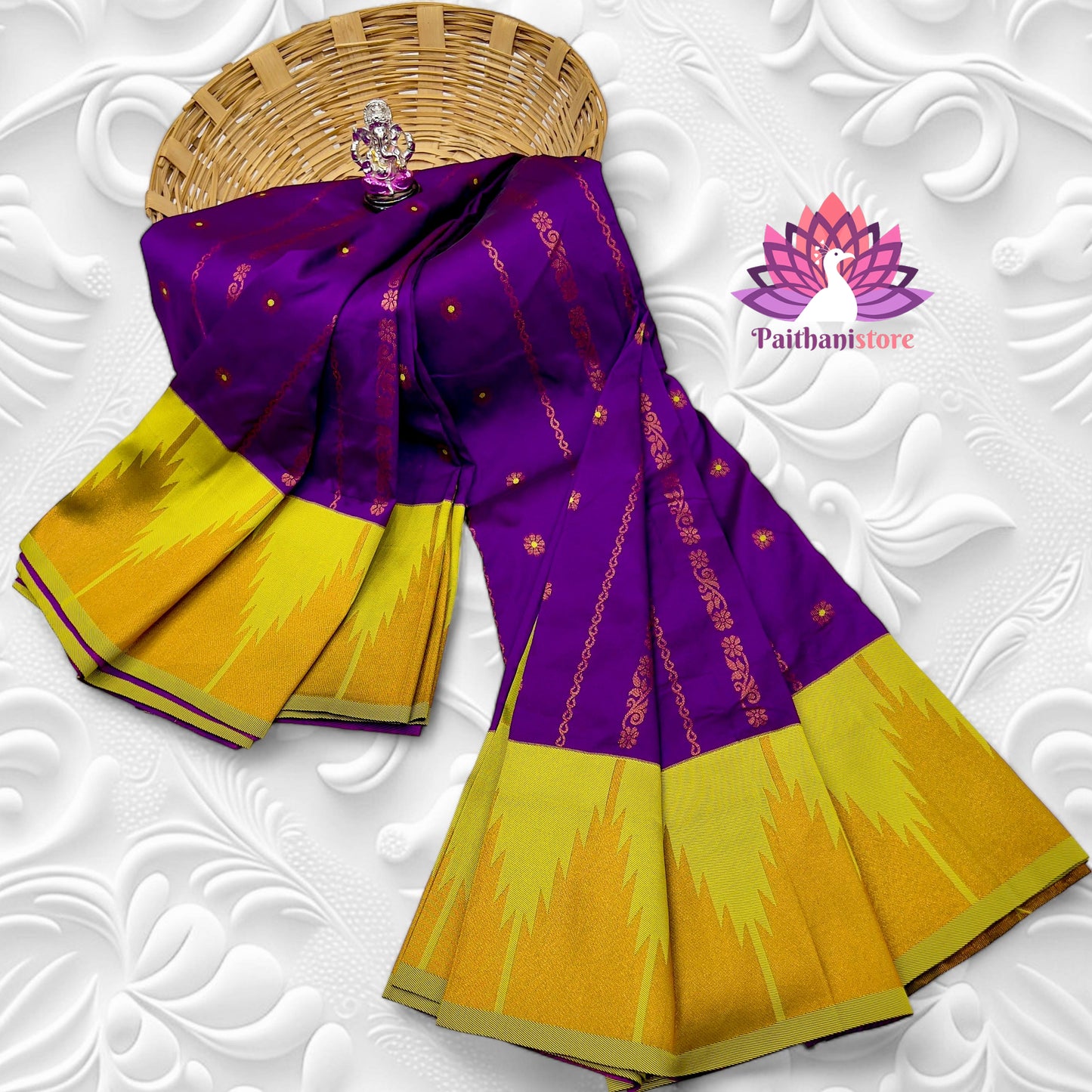 Temple Irkal Paithani Sarees