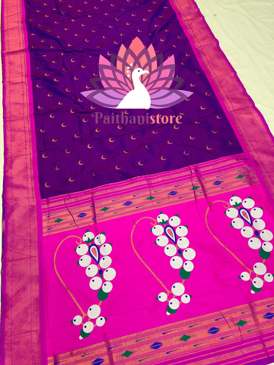 9 Yard Chandrakor Paithani Saree