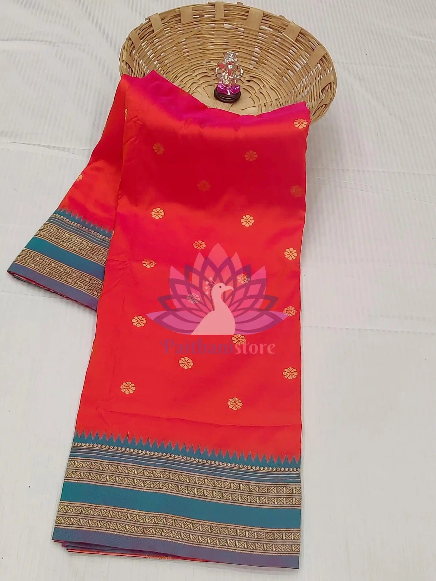 Semi-Silk Narayan Peth Paithani Saree