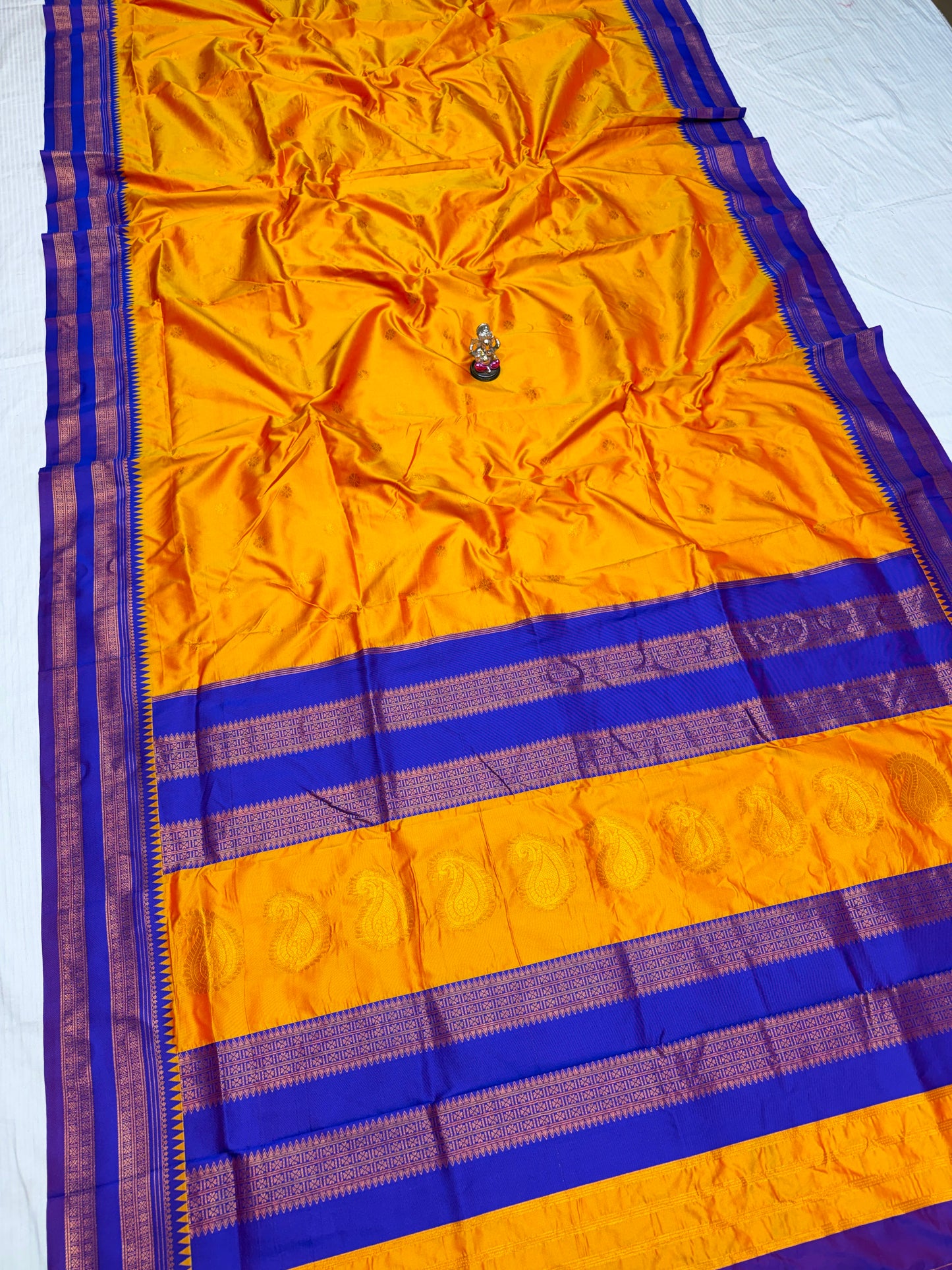 Semi-Silk Narayan Peth Paithani Saree
