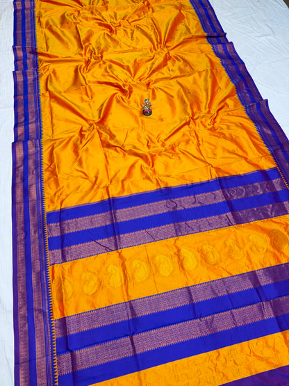Semi-Silk Narayan Peth Paithani Saree