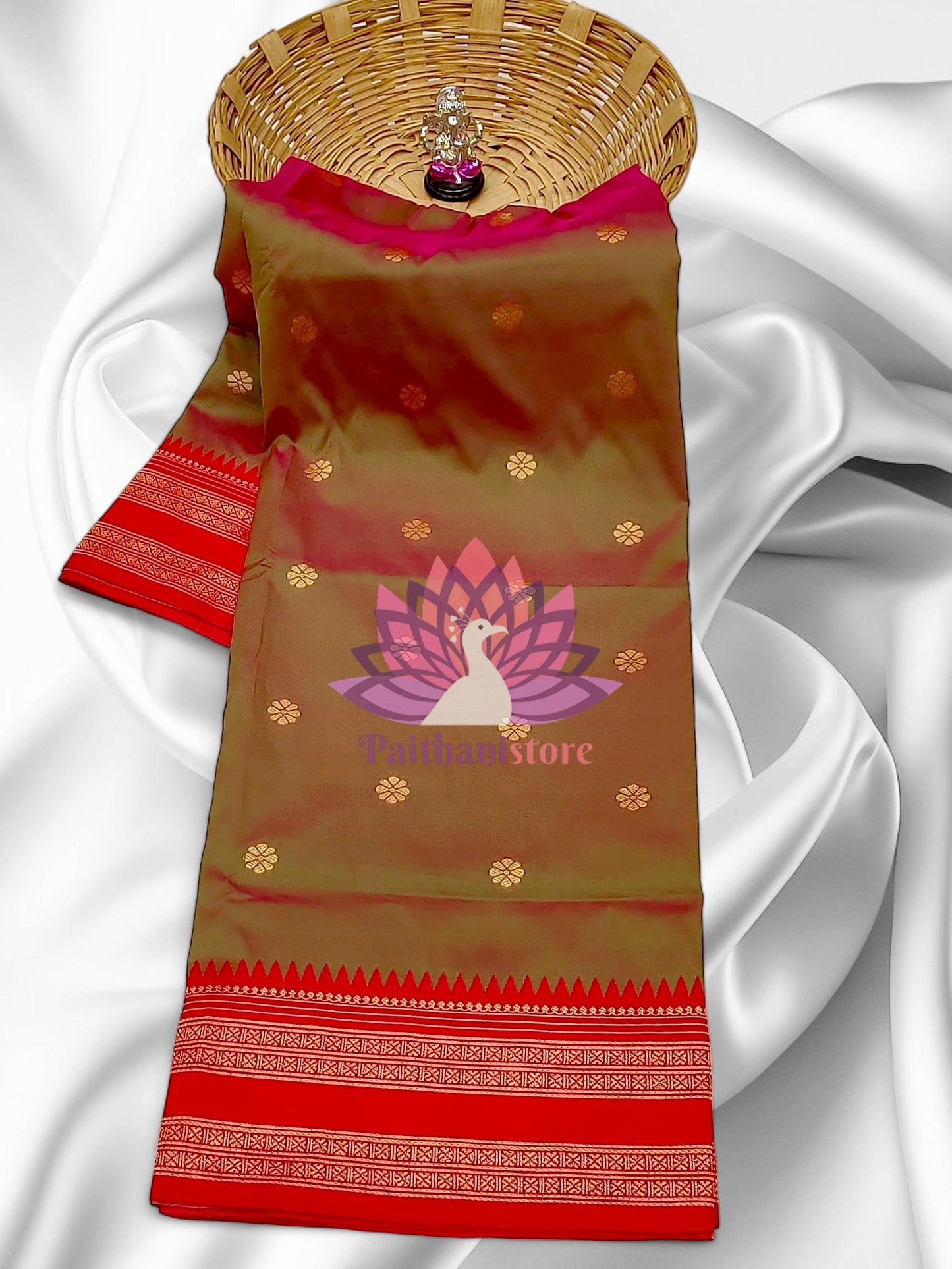 Semi-Silk Narayan Peth Paithani Saree