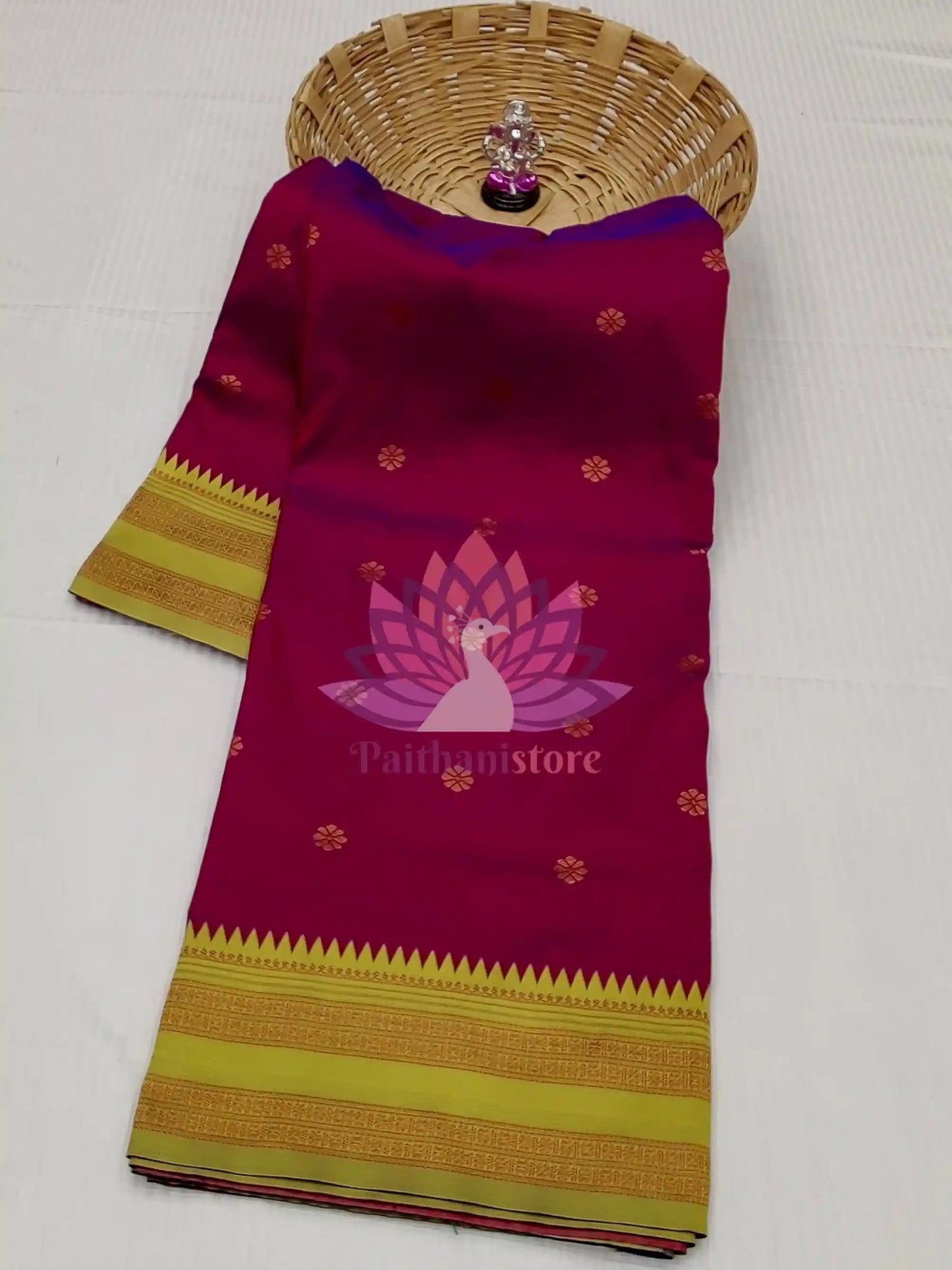 Semi-Silk Narayan Peth Paithani Saree