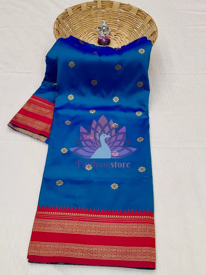 Semi-Silk Narayan Peth Paithani Saree