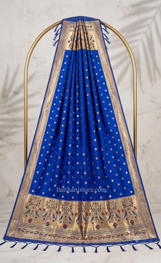 Blue Wedding Paithani Dupatta | Dupatta