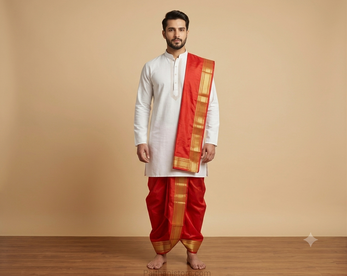 Silk Kad Pancha with Big Border