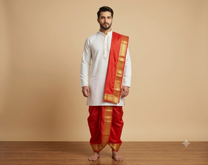 Silk Kad Pancha with Big Border