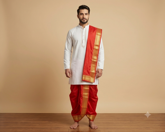Silk Kad Pancha with Big Border