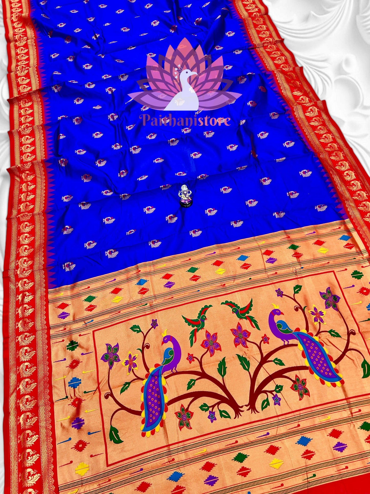 Beautiful peacock pallu Paithani saree